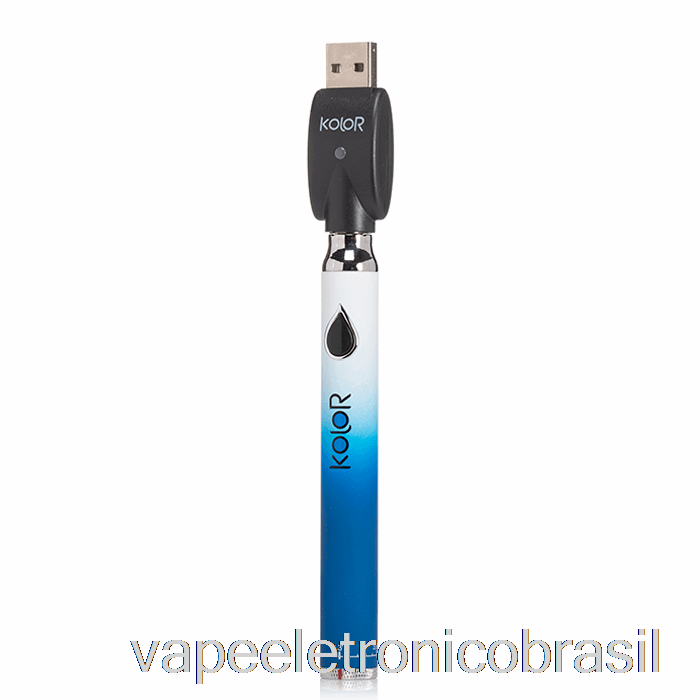 Vape Eletronico Leaf Buddi Kolor Twist Slim 650mah Bateria Azul